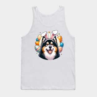 Lapponian Herder Enjoys Easter with Bunny Ears Tank Top